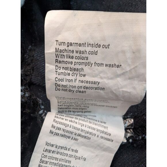 Iro-Ochi Jacket Mens Large Indigo Denim Moto Studded Chaos Handcrafted - Picture 12 of 15